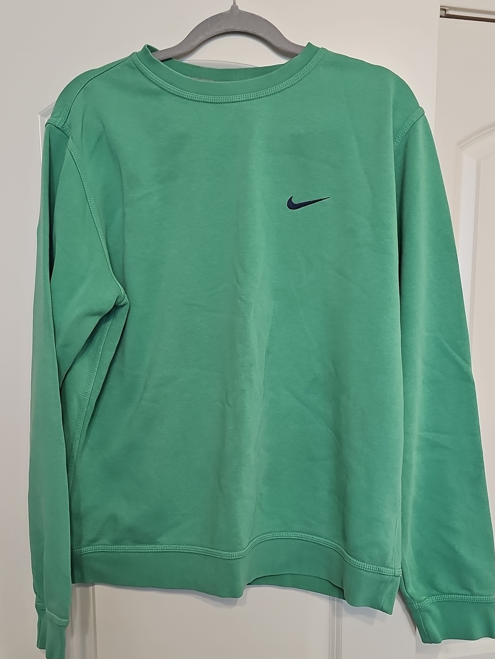 Nike Green Fleece-Lined Pullover Sweatshirt